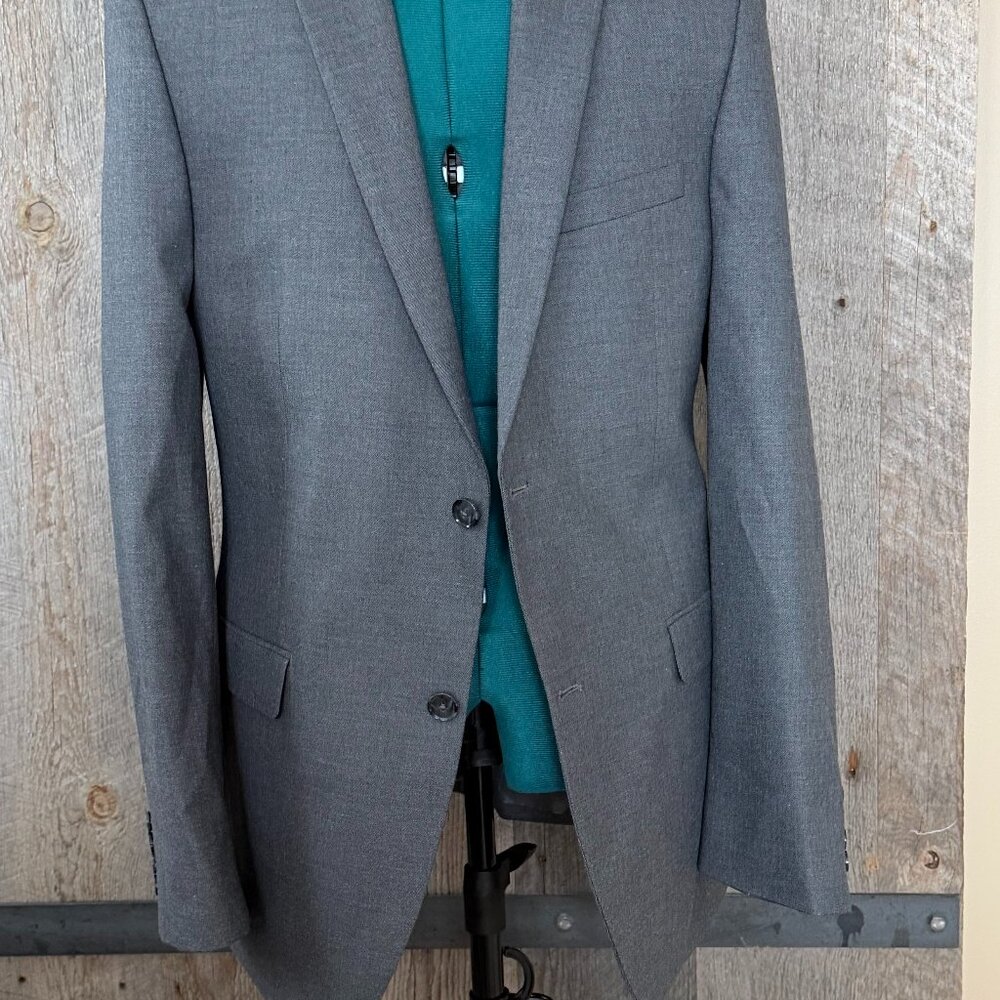 Alfani Men's Suit Slim Fit 40L Jacket 34W x 32L Pants - Picture 3 of 14